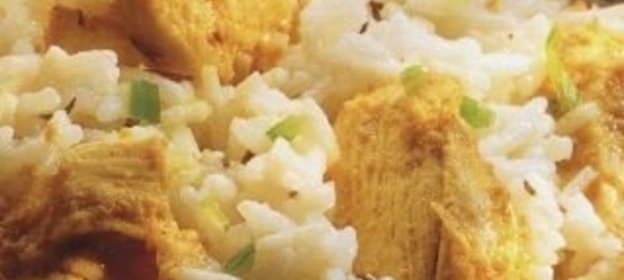 Нежный, ароматный рис с куриным мясом