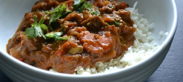 Говядина под соусом карри