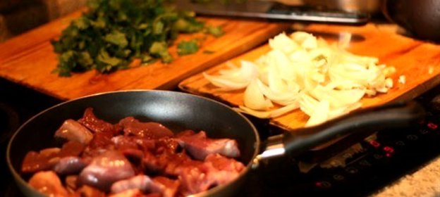 Жаркое из бараньего сердца