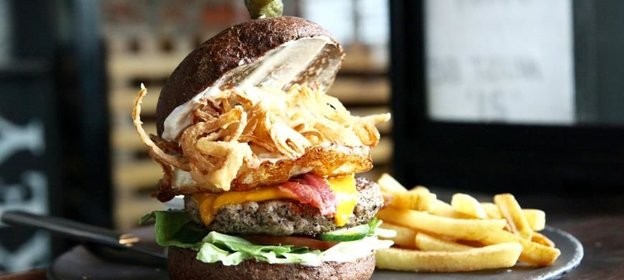 Бургер со свининой