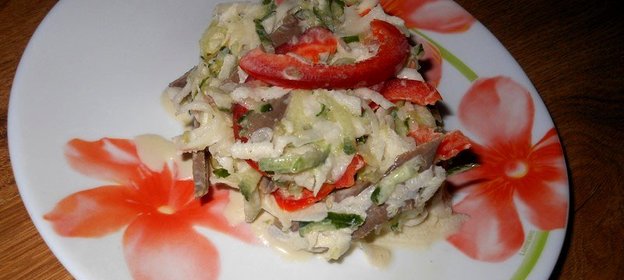 салат Сердечный с кольраби