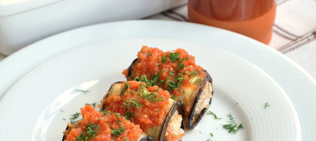 Баклажановые голубцы запеченные в духовке