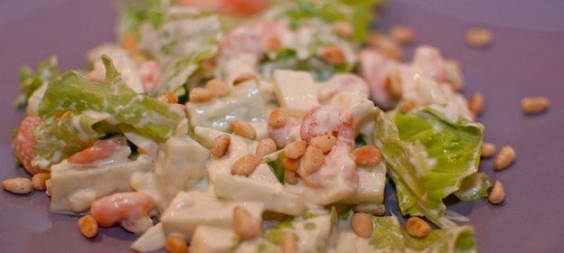 Супер-салат с креветками