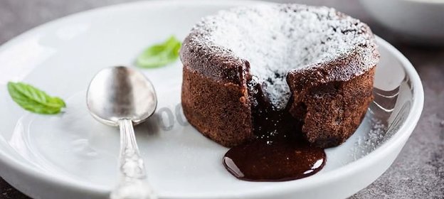 Маффины с жидкой шоколадной начинкой