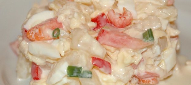 Салат «Тропический кальмар