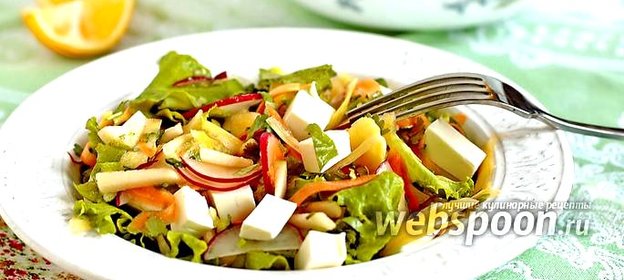 Салат из редиса и моркови