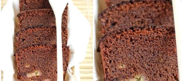 Шоколадно-банановая шарлотка