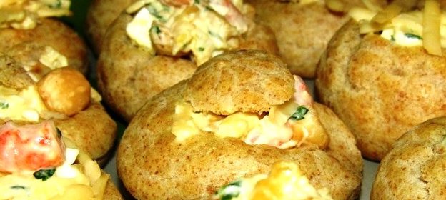 Салат в заварном тесте