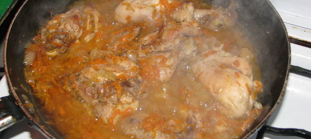 курица в остром соусе