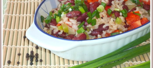 Рис с овощами и фасолью, как замечательный гарнир или как вкуснейшее самостоятельное блюдо