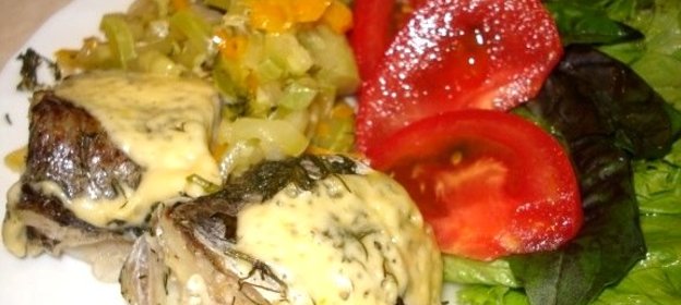 Хек с брокколи