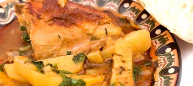 Курица с рислингом и сливками