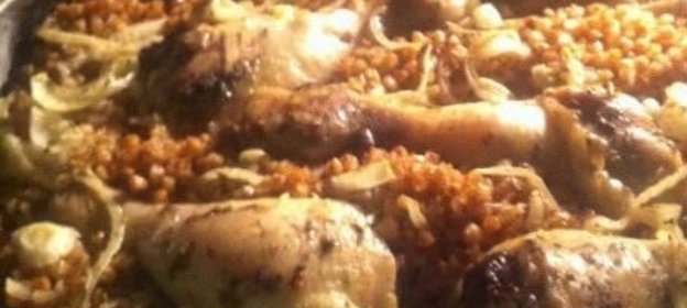 Гречка с курицей в духовке