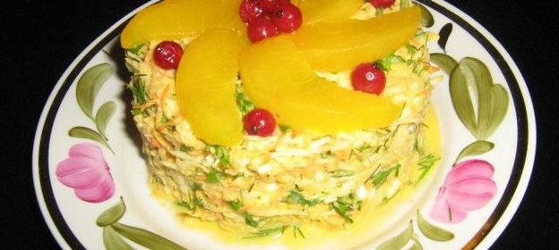 Овощной салат с постным ореховым соусом-майонезом