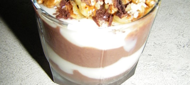 Шоколадно-ванильный десерт