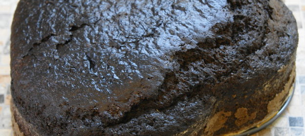 Шоколадный бисквит на кипятке