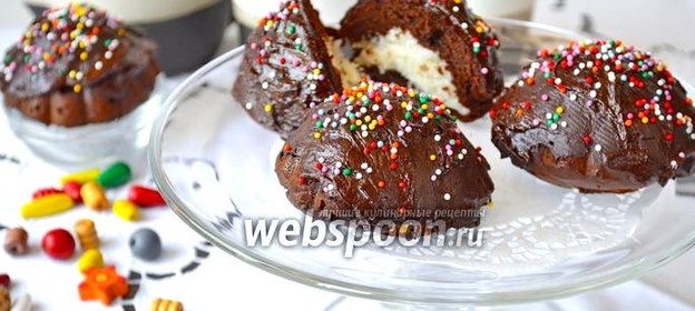 Шоколадные пирожные с кокосом