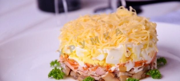 Вкусный салат тунец сыр яйцо