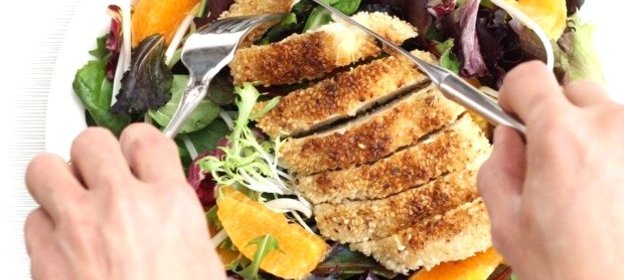 Новогодний салат с курицей