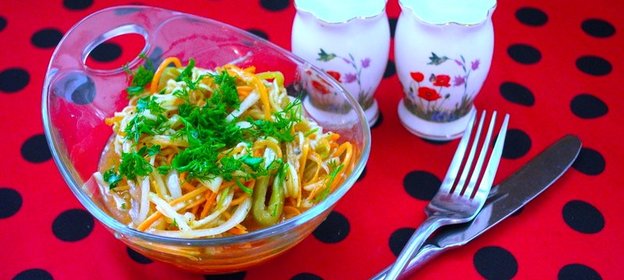 Кабачки по-корейски быстрого приготовления