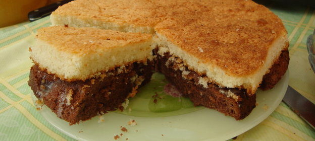 Бисквит+шоколадный бисквит