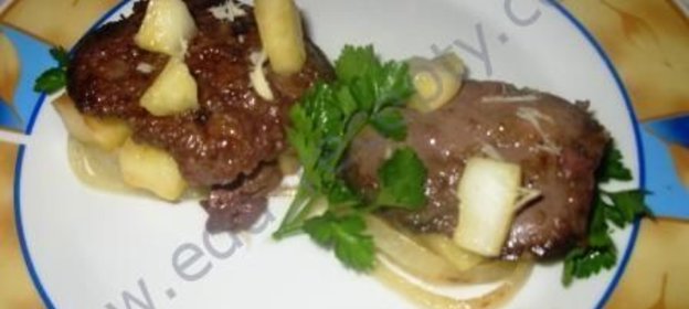 Телячья печенка по-берлински