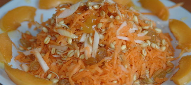 Здоровье - салат с пророщенной пшеницей