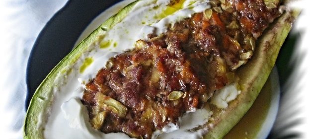 Фаршированные кабачки, запеченные в фольге