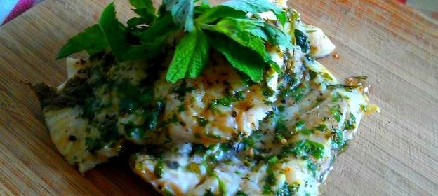 Филе морского языка с травами