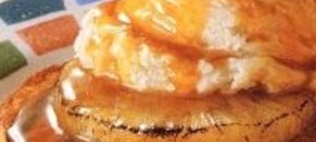 Десерт, приготовленный на гриле