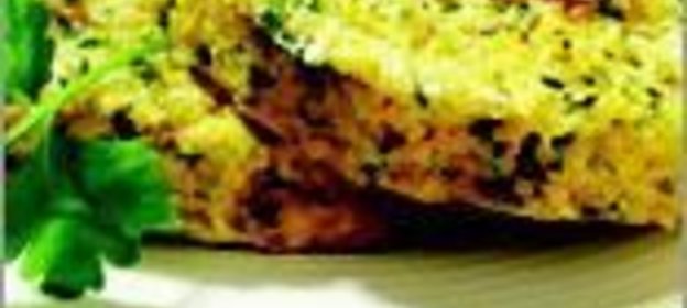 Лепешки из проса с луком и зеленью