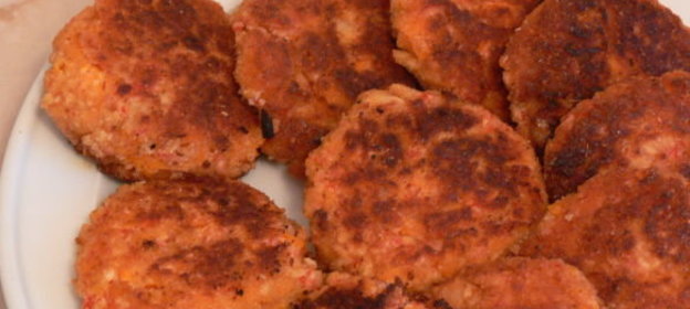 Котлеты с крабовыми палочками