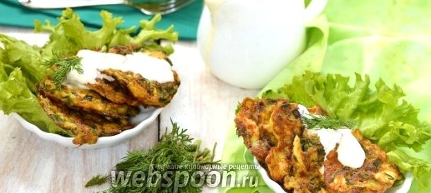 Оладьи из варёных яиц, зелёного лука и укропа