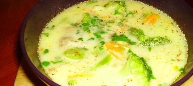 Суп с хлебом и сыром по-итальянски