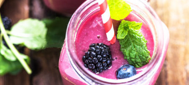 ЯГОДНЫЙ СМУЗИ из ежевики и голубики ♥ СУПЕРПОЛЕЗНЫЙ ШЕЙК