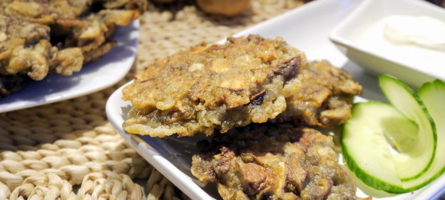 Грибные оладьи