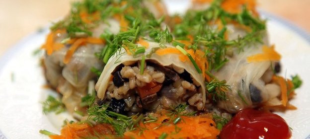 Голубцы вегетарианские с грибами