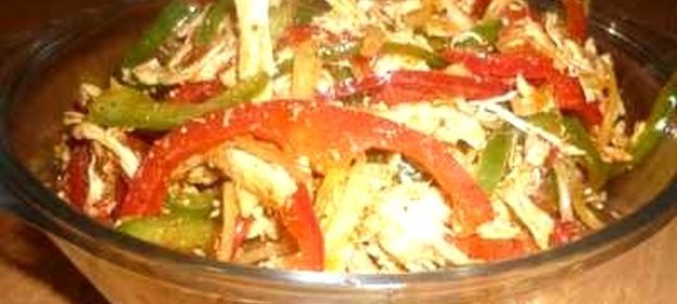 Курица Хе с болгарским перцем