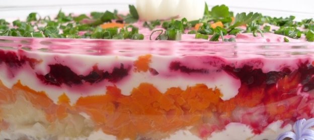 Селедка под шубой без лука