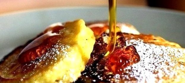 Яблочные оладьи с ванилью