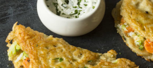 Драники с овощной начинкой