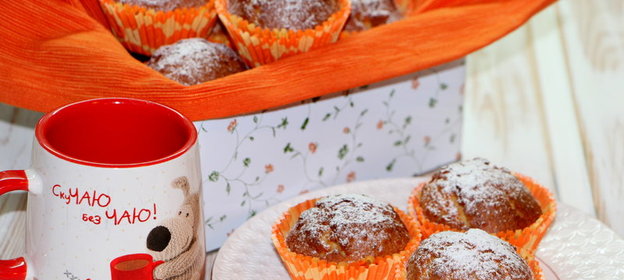 Маффины с яблоком и адыгейским сыром