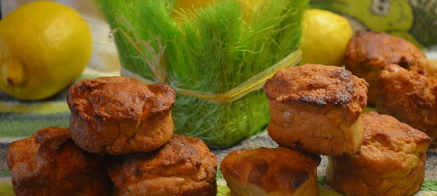 Лимонно-творожные кексы