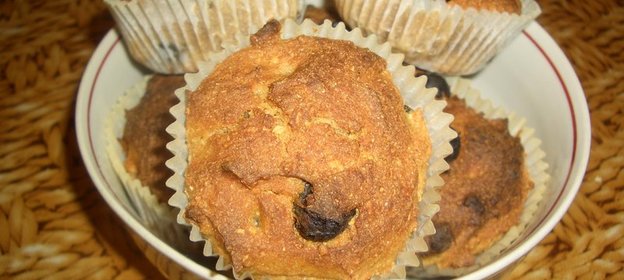 Ржаные маффины с изюмом