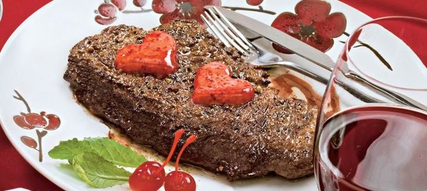 Стейки с вишневым маслом