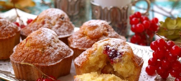 Манные кексы Калинка-малинка