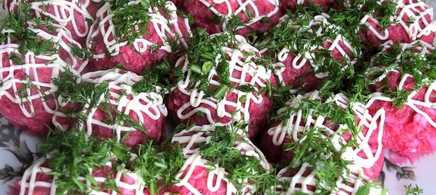 Селедка под шубой шариками