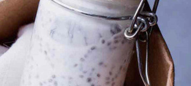 Банановый смузи с семенами чиа