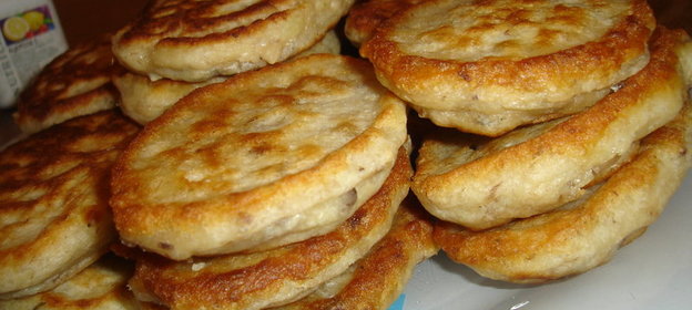 Оладьи рыбные