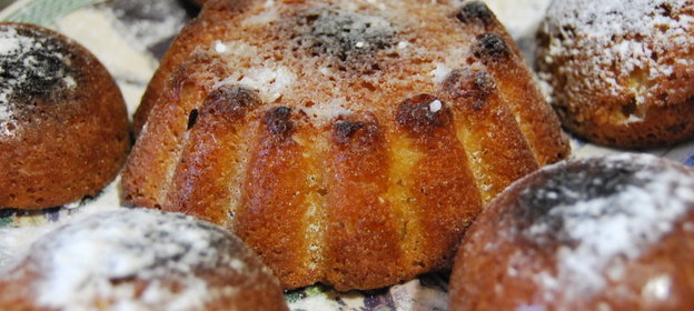 Корично-ванильный кекс и маффины со сгущенкой